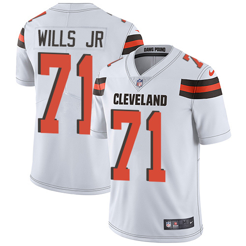 Nike Browns #71 Jedrick Wills JR White Youth Stitched NFL Vapor Untouchable Limited Jersey